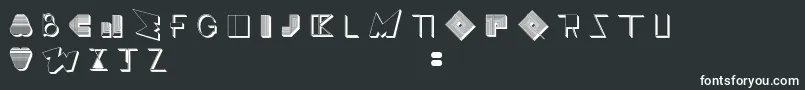 BossMTwo Font – White Fonts on Black Background