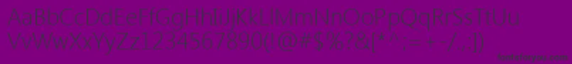 フォントSegoeUiLight – 紫の背景に黒い文字