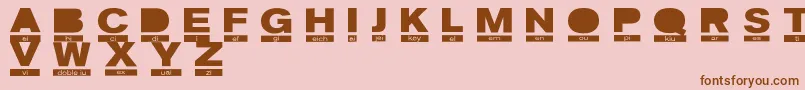 PhoneticRegular Font – Brown Fonts on Pink Background