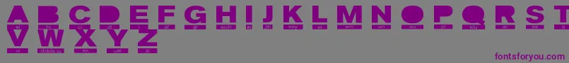 PhoneticRegular Font – Purple Fonts on Gray Background