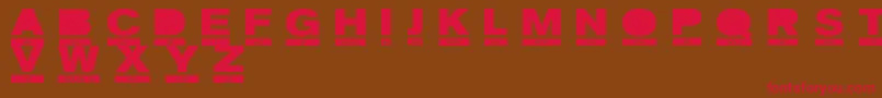 PhoneticRegular Font – Red Fonts on Brown Background