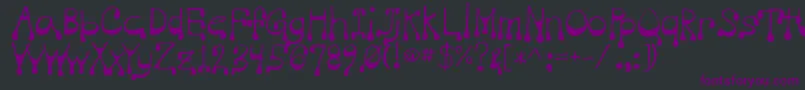 Шрифт Vampire – фиолетовые шрифты на чёрном фоне