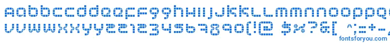 Tranceform-Schriftart – Blaue Schriften