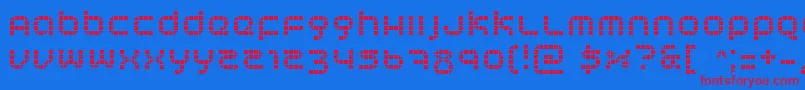 fuente Tranceform – Fuentes Rojas Sobre Fondo Azul