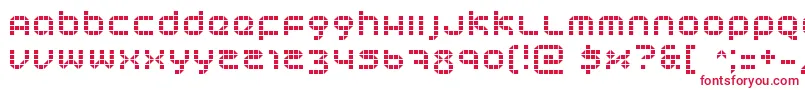 Tranceform Font – Red Fonts on White Background