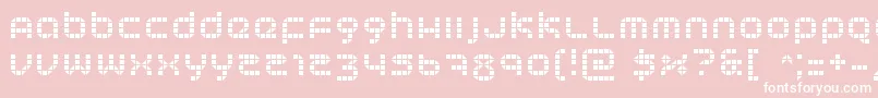 Tranceform Font – White Fonts on Pink Background