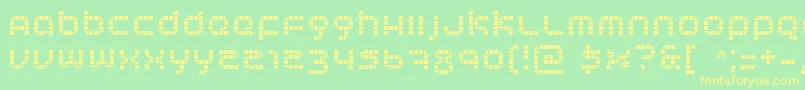 fuente Tranceform – Fuentes Amarillas Sobre Fondo Verde