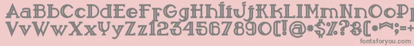 Sailorbold Font – Gray Fonts on Pink Background