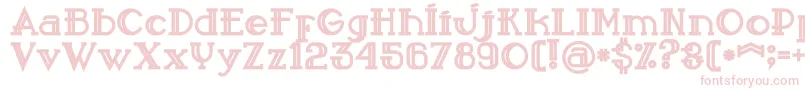 Sailorbold Font – Pink Fonts on White Background
