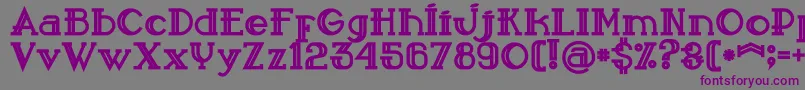 Sailorbold Font – Purple Fonts on Gray Background