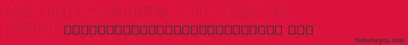 Police SolarLight – polices noires sur fond rouge