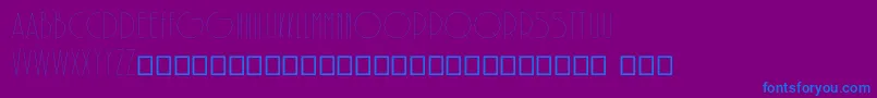 SolarLight Font – Blue Fonts on Purple Background