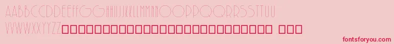 SolarLight Font – Red Fonts on Pink Background