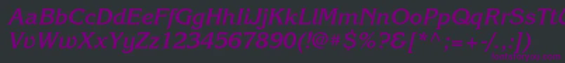 KorinnabttBolditalic Font – Purple Fonts on Black Background