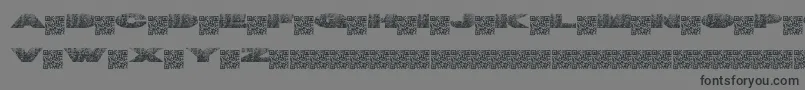 Tigernuts Font – Black Fonts on Gray Background