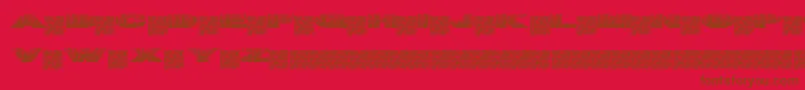 Tigernuts Font – Brown Fonts on Red Background