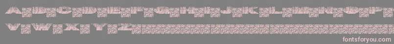 Tigernuts Font – Pink Fonts on Gray Background