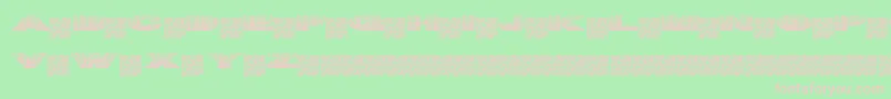 Tigernuts Font – Pink Fonts on Green Background