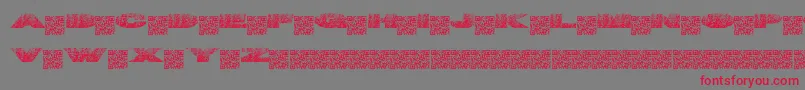 Tigernuts Font – Red Fonts on Gray Background