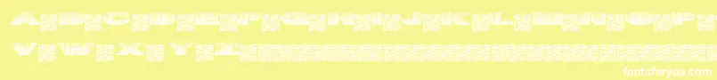 Tigernuts Font – White Fonts on Yellow Background