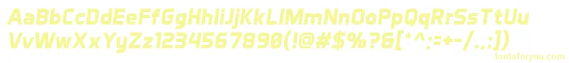 AeroMaticsBoldItalic Font – Yellow Fonts