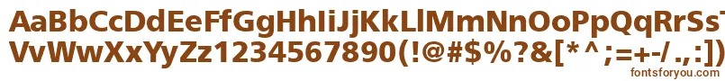 Шрифт Freesetboldtt – коричневые шрифты на белом фоне