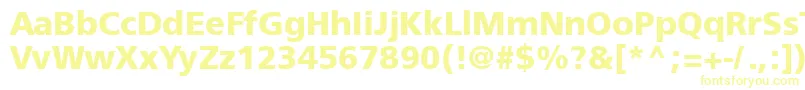 Freesetboldtt-fontti – keltaiset fontit