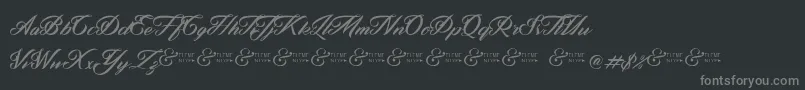 ZephanDemoVer Font – Gray Fonts on Black Background