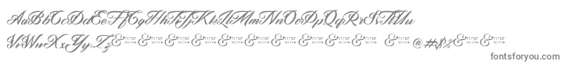 ZephanDemoVer-fontti – harmaat kirjasimet valkoisella taustalla