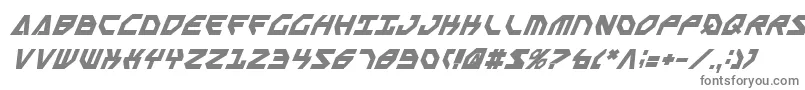 ScarabScriptBoldItalic-fontti – harmaat kirjasimet valkoisella taustalla