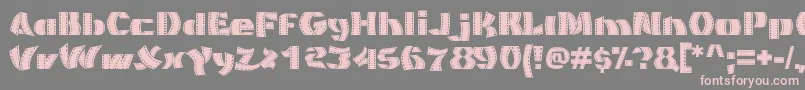 MovieFilmstrip Font – Pink Fonts on Gray Background