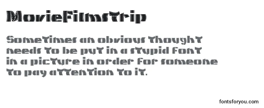 Review of the MovieFilmstrip Font