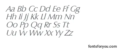 ColumbiaserialLightItalic Font