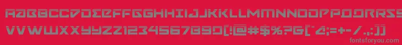 Navycadethalf Font – Gray Fonts on Red Background