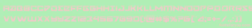 Navycadethalf Font – Pink Fonts on Green Background