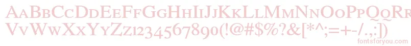 RomandeadfstylestdDemibold Font – Pink Fonts on White Background