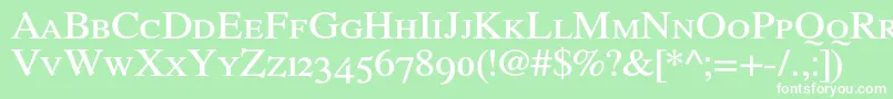 RomandeadfstylestdDemibold Font – White Fonts on Green Background