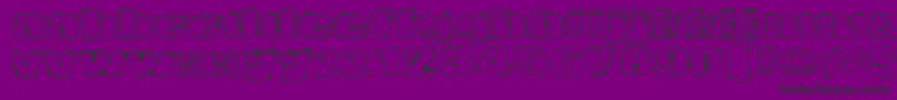 Terrorisoija Font – Black Fonts on Purple Background