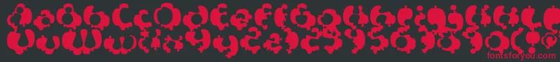 Syntosis Font – Red Fonts on Black Background
