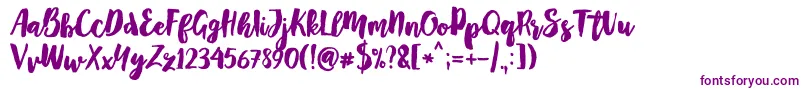 Mayton Font – Purple Fonts on White Background