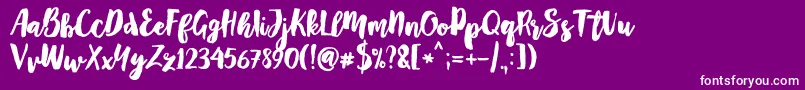 More about Mayton Font Mayton Font – White Fonts on Purple Background