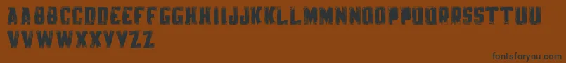 En savoir plus sur la police KnackpackStdDistroyDemo Police KnackpackStdDistroyDemo – polices noires sur fond brun