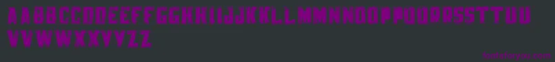 Шрифт KnackpackStdDistroyDemo – фиолетовые шрифты на чёрном фоне