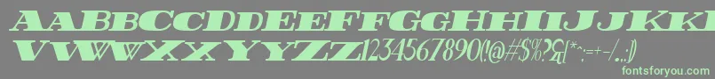 fuente FatestHighItalic – Fuentes Verdes Sobre Fondo Gris