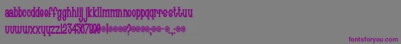 Chachie Font – Purple Fonts on Gray Background