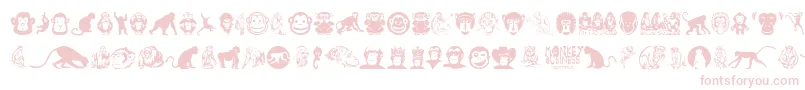 More about MonkeyBusiness Font MonkeyBusiness Font – Pink Fonts on White Background