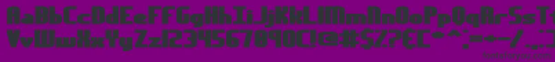 YesterdayBrk Font – Black Fonts on Purple Background