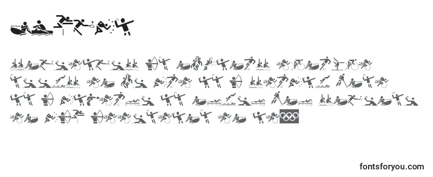 Überblick über die Schriftart Olympi