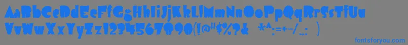 Airmoleantique Font – Blue Fonts on Gray Background