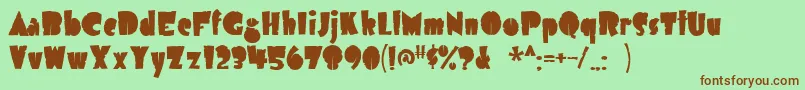 Airmoleantique Font – Brown Fonts on Green Background